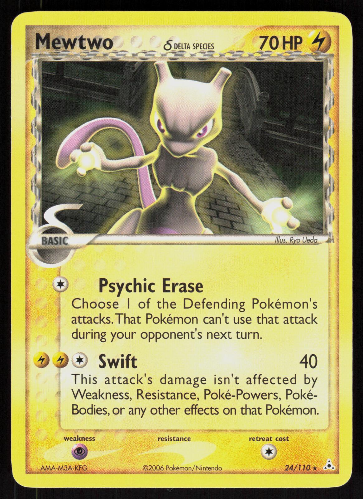 Pokemon Mewtwo 24/110 Holon Phantoms Rare Near Mint