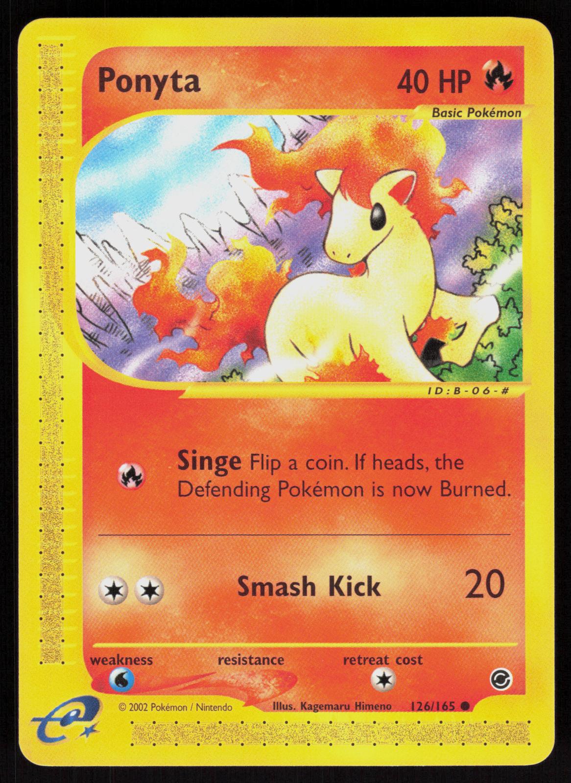 Pokemon Ponyta 126/165 Expedition Base Set Common Near Mint