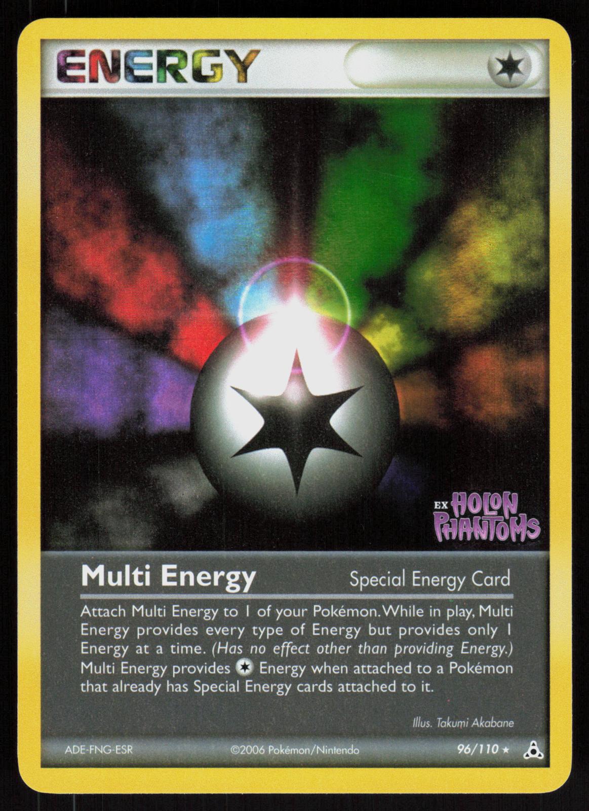 Pokemon Multi Energy 96/110 Holon Phantoms Rare Reverse Holo Near Mint