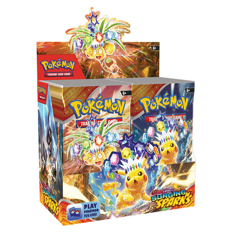 Pokemon - Surging Sparks - Booster Box Case (6 Boxes) - 0% VAT GVMS Pokemon - Surging Sparks - Booster Box Case (6 Boxes) - 0% VAT GVMS
