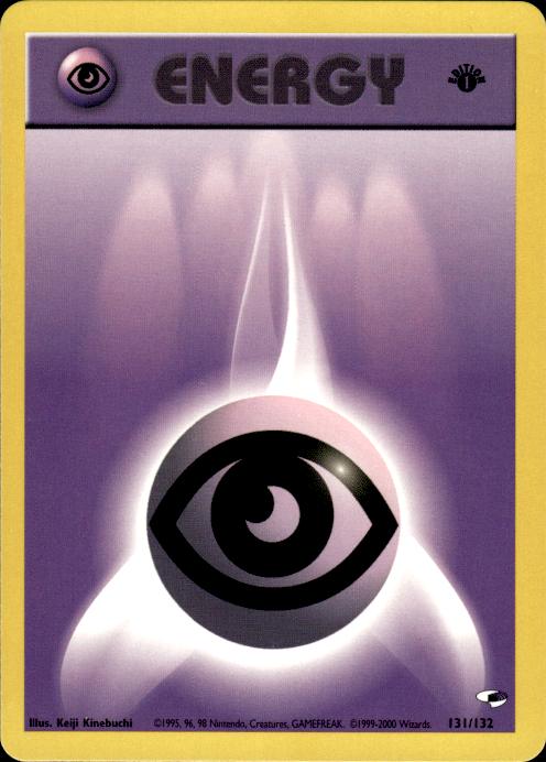 Pokemon Psychic Energy 131/132 Gym Heroes 1st Edition Near Mint