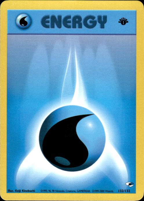 Pokemon Water Energy 132/132 Gym Heroes 1st Edition Near Mint