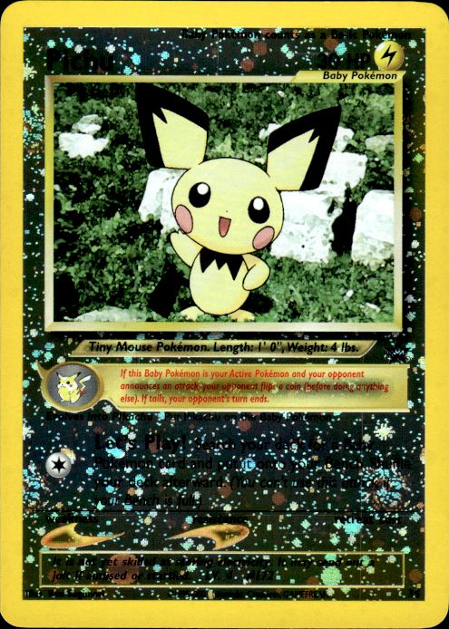 Pokemon Pichu 35 Wizards Black Star Promos Promo Near Mint