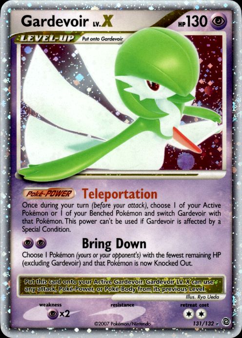Gardevoir LV.X 131/132 Holo Rare LV.X Secret Wonders Pokemon Lightly Played