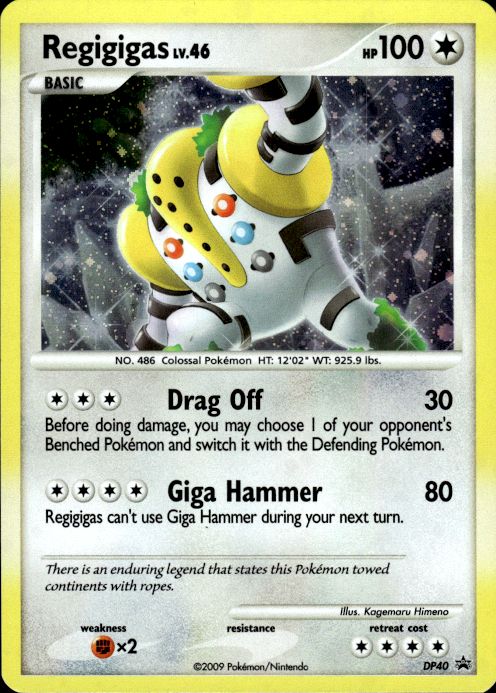 Pokemon Regigigas DP40 DP Black Star Promos Promo Near Mint