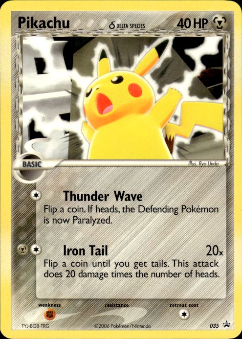 Pokemon Pikachu 035 Nintendo Black Star Promo RARE Value Pack NON Holo NM