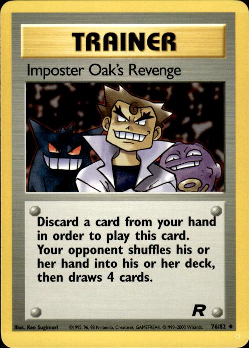 Pokemon Imposter Oak's Revenge 76/82 Team Rocket Uncommon Near Mint