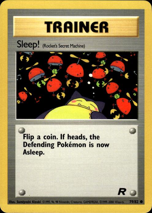 Pokemon Sleep! 79/82 Team Rocket Common Near Mint