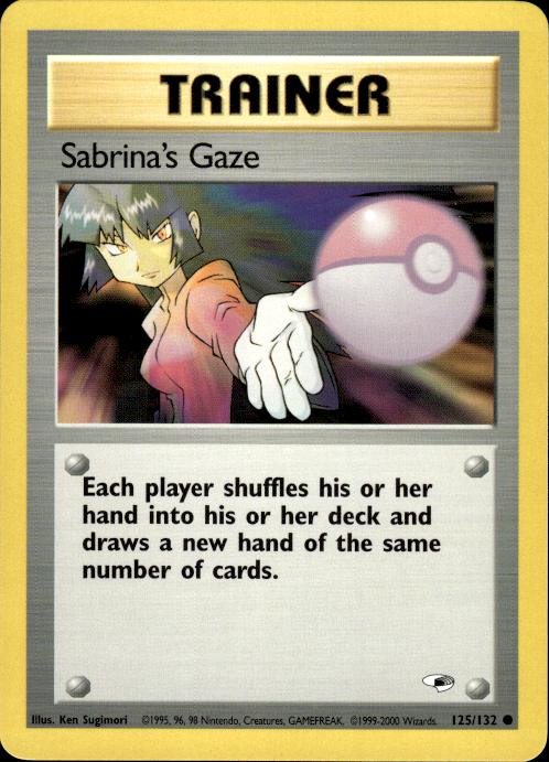 Pokemon Sabrina's Gaze 125/132 Gym Heroes Common Near Mint