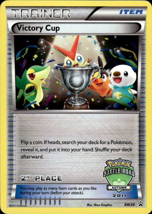 Pokemon Victory Cup BW30 BW Black Star Promos Promo 2nd Place Near Mint