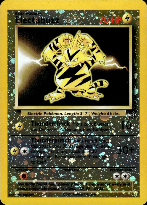 Pokemon Electabuzz 1/9 Best of Game Promo Near Mint