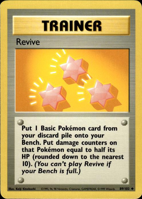Pokemon Revive 89/102 Base Set Uncommon Near Mint
