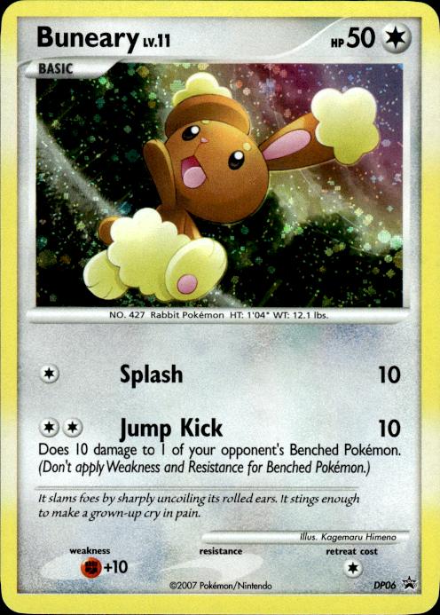 Pokemon Buneary DP06 DP Black Star Promos Promo Lightly Played