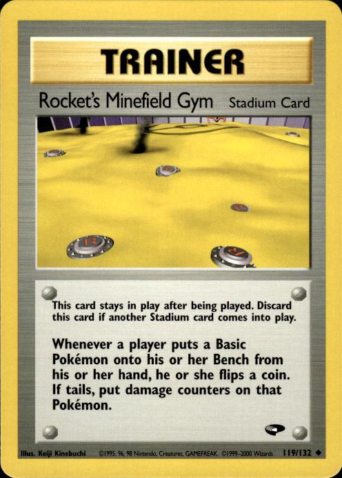 Pokemon Rocket's Minefield Gym 119/132 Gym Challenge Uncommon Near Mint