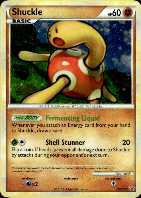 Pokemon Shuckle HGSS15 HGSS Black Star Promos Promo Lightly Played