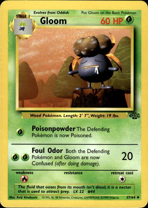 Pokemon Gloom 37/64 Jungle Uncommon Near Mint