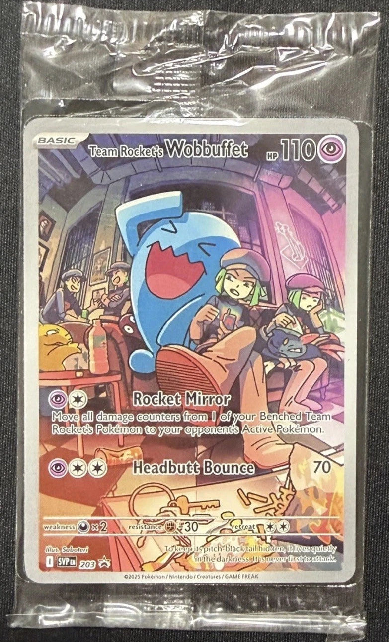 Team Rocket's Wobbuffet - Destined Rivals - SV Promo 203 Sealed