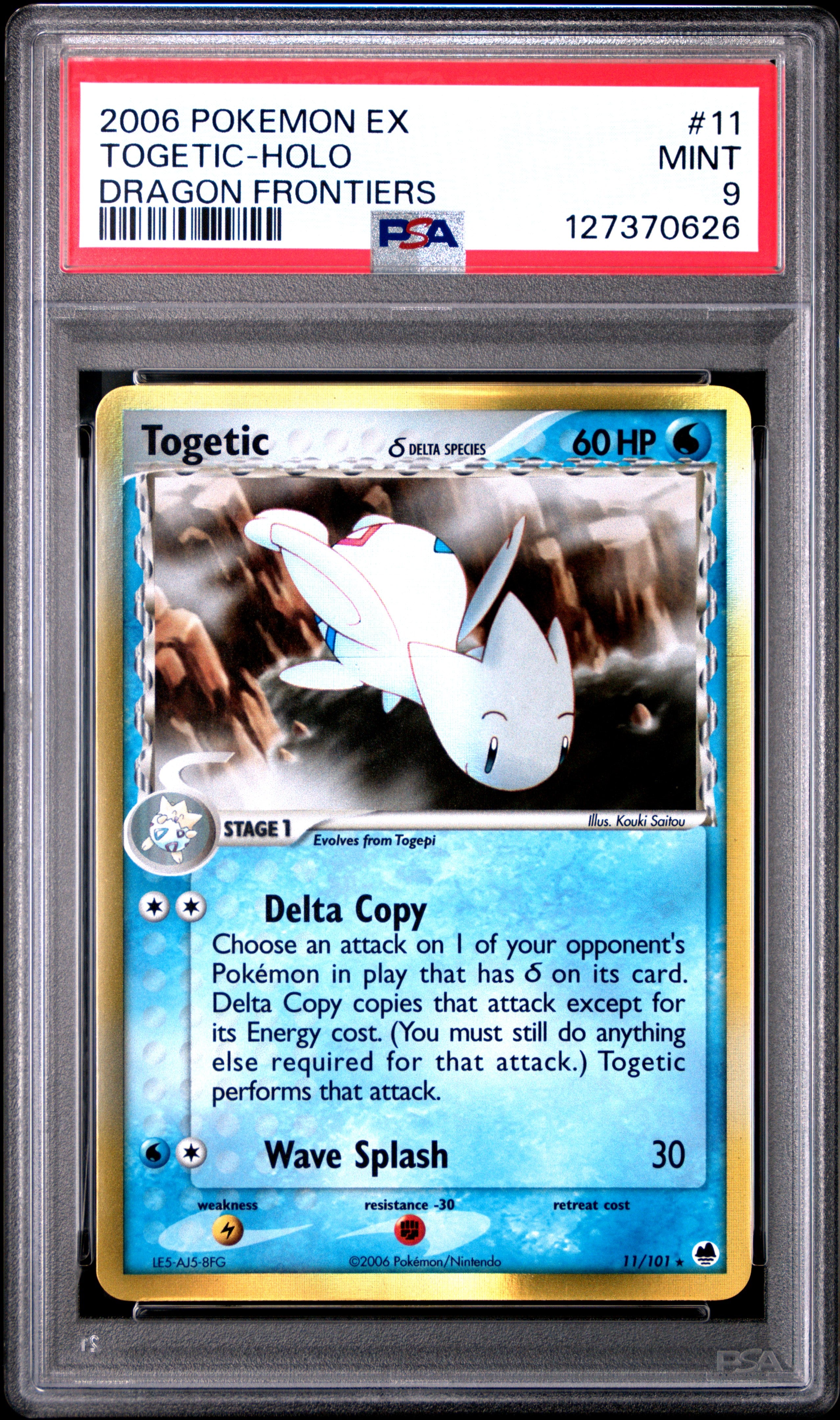 Togetic Holo 11/101 Dragon Frontiers Pokemon PSA 9