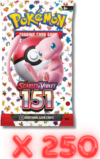 Pokemon - BULK Scarlet & Violet 151 - 250x Booster Pack