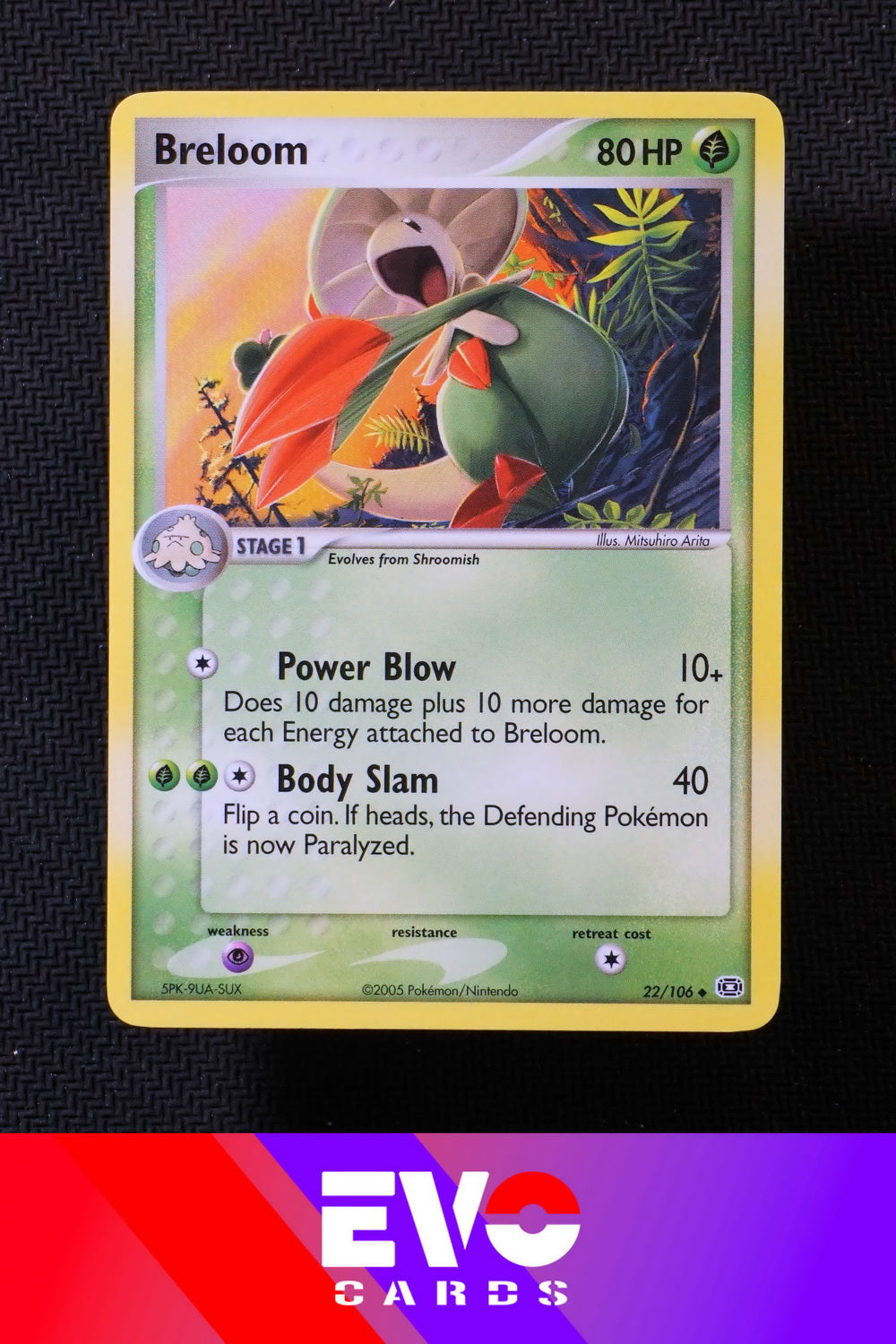 breloom pokemon card price Breloom 22/106 - ex Emerald