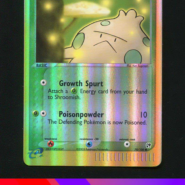 Shroomish 78/100 - ex Sandstorm - Reverse Holo