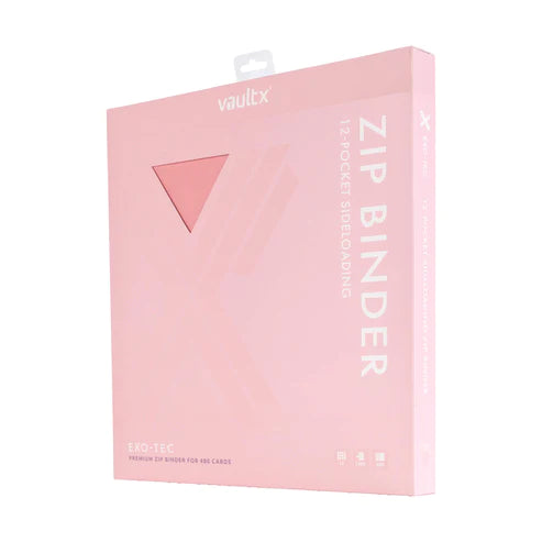 Vaultx - Just Pink Zip Binder