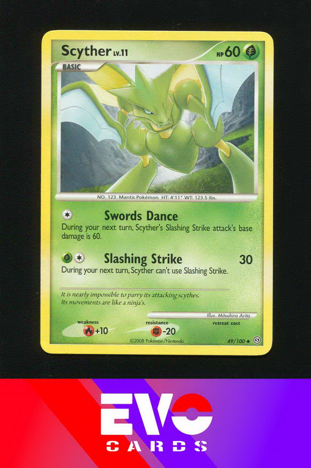 Scyther 49/100 - Stormfront - Excellent