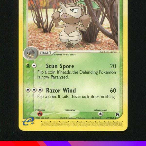 nuzleaf pokemon card value Nuzleaf 49/100 - ex Sandstorm
