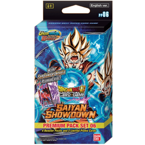 Dragon Ball Super CG - Unison Warrior Series 6 - Saiyan Showdown - Premium Pack Set